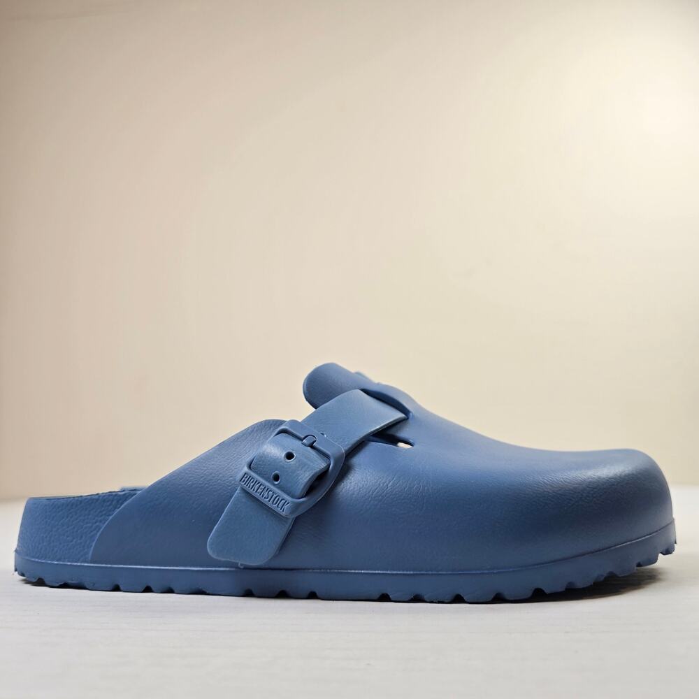 Birkenstock Boston Essentials EVA Clogs Elemental Blue 41 W10/M8 Slip On Sandals - Picture 2 of 5